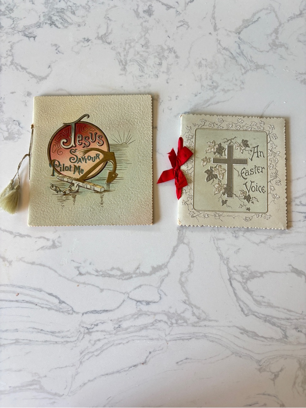 Vintage Lithograph Victorian Prayer Booklets circa 1890